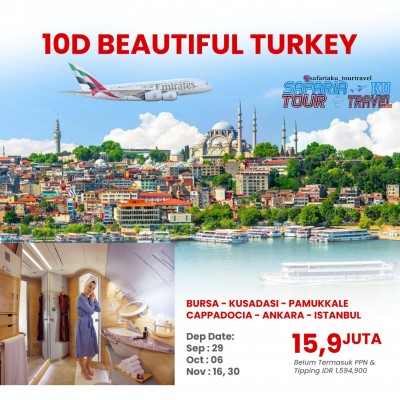 Beautiful Turkey 10 Hari / 07 Malam 2024